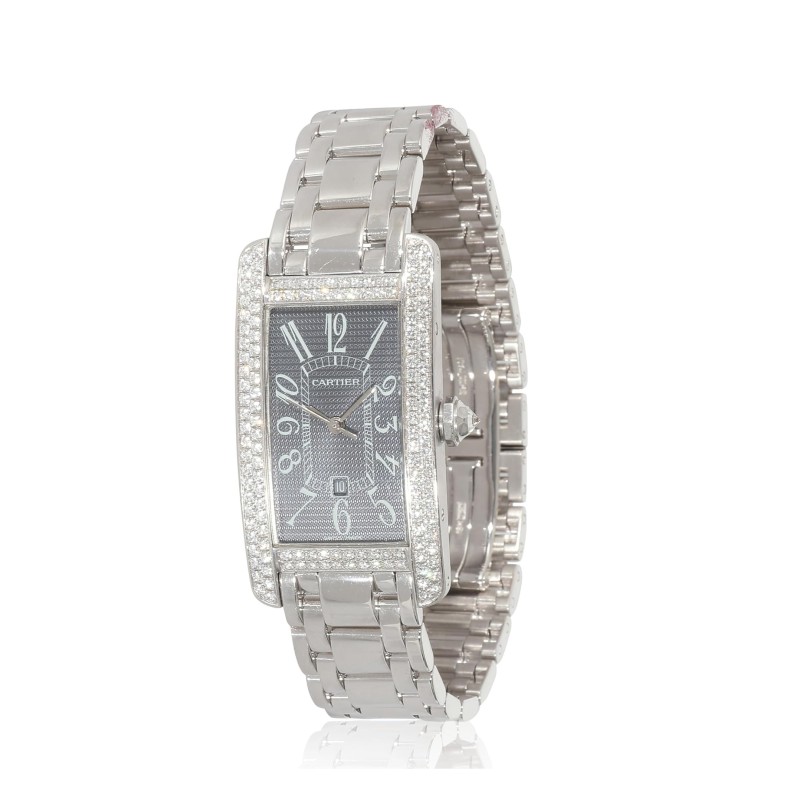 CARTIER Pre-Loved Tank Americaine de Cartier Watch, 7.00, 18K White Gold