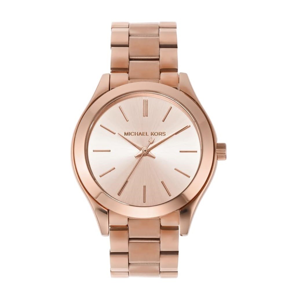 Michael Kors Slim Runway Women's Watch, Stainless Steel Bracelet Watch for Women