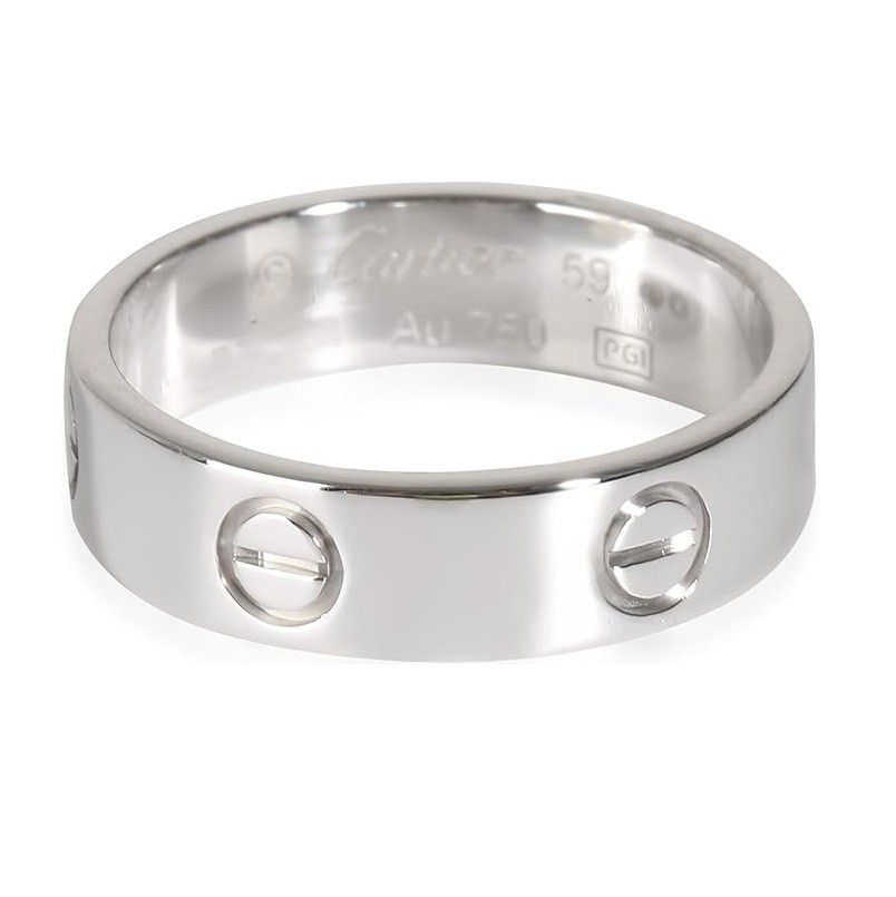 CARTIER Pre-Loved, Love Ring, White Gold, 8.75