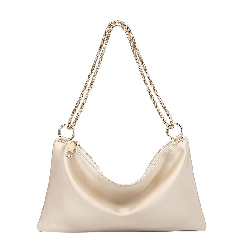 Verdusa Women's Satin Evening Handbag Shoulder Bag Purse