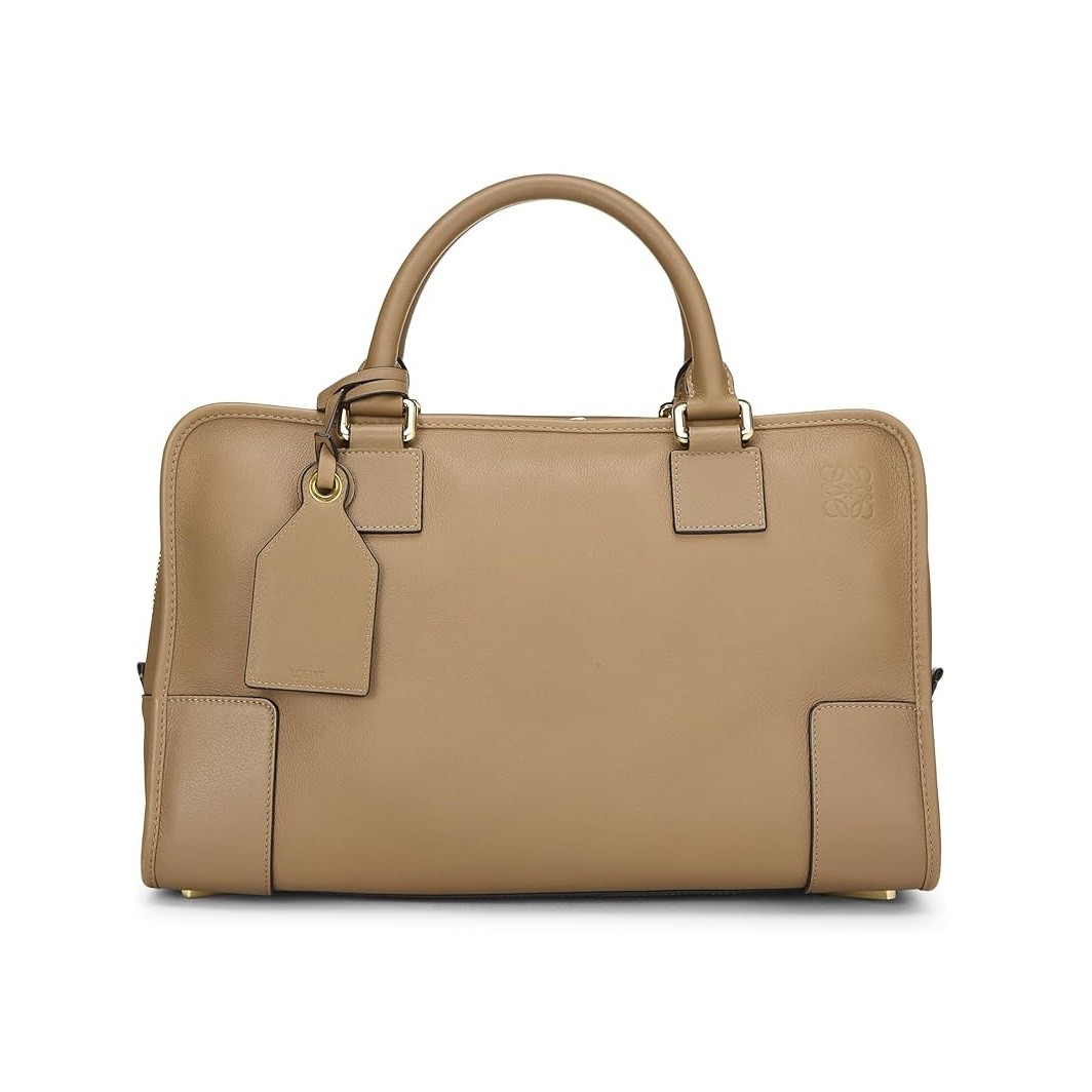 LOEWE Pre-Loved Brown Leather Amazona 36, Brown