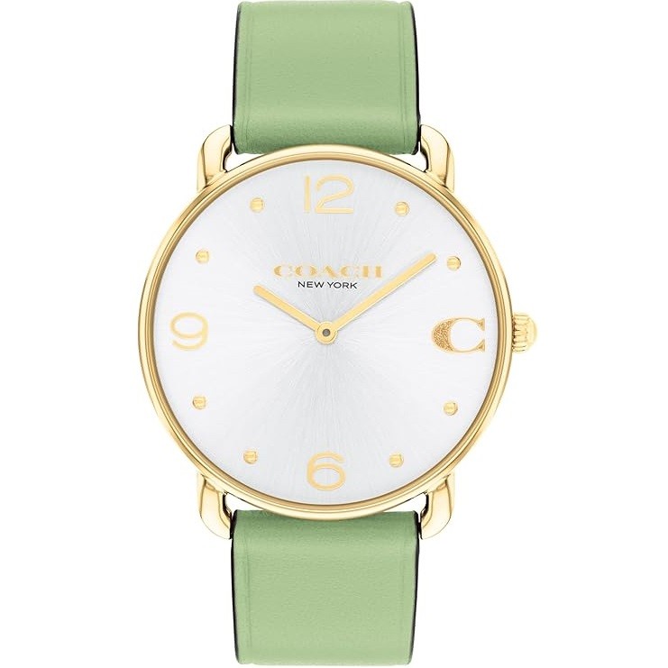 Coach Elliot Women's Watch - 2H Quartz Watch with Genuine Leather - Water Resistant 3 ATM/30 Meters - Trendy Minimalist Design for Everyday Wear - 36mm