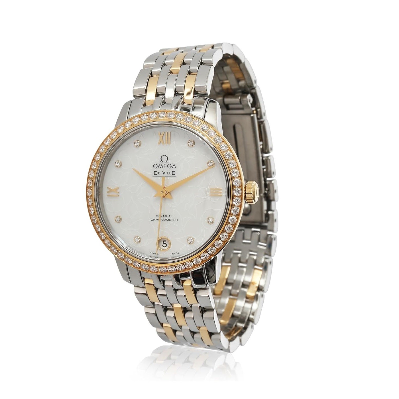 Omega Pre-Loved DeVille Prestige Watch, 6.50, 18KY+SS