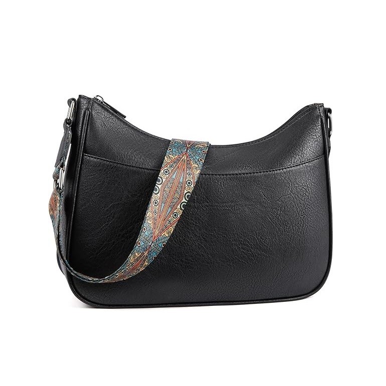 BOSTANTEN Crossbody Purses for Women Hobo Bags Shoulder Handbags With Detachable Guitar Strap