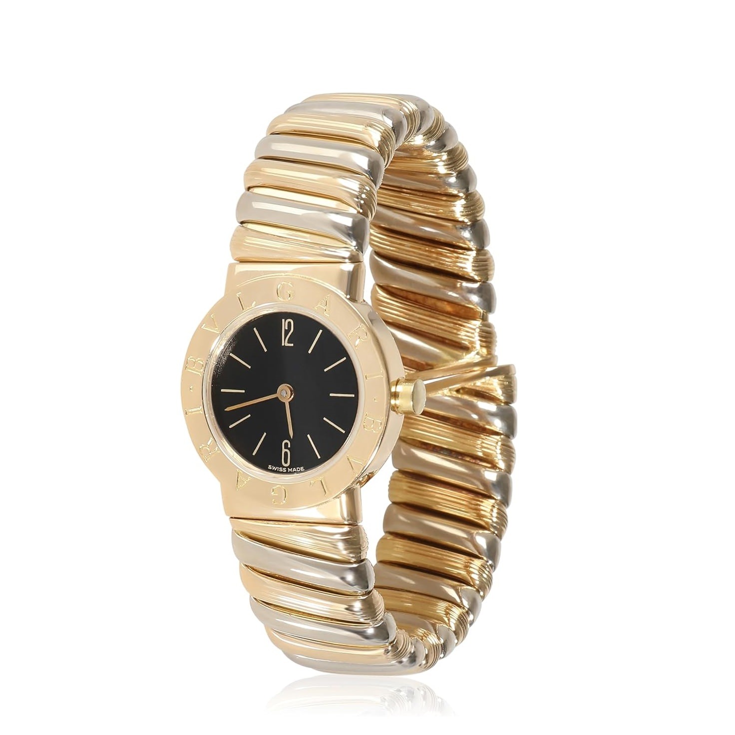 BVLGARI Pre-Loved, Bvlgari Bvlgari, Tubogas, 6.00, 18K Yellow Gold.