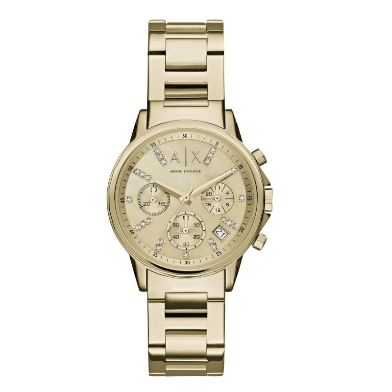 A|X Armani Exchange Women's Watch, Chronograph Watch for Women with Stainless Steel or Leather Band