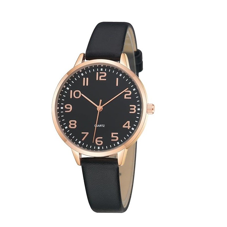 Women's Dainty Analog Leather Dress Watch for Small Wrists, Ladies Waterproof Watches for Women, Reloj para Mujer