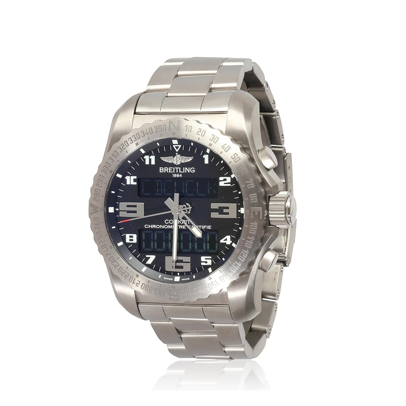 Breitling Pre-Loved Professional Cockpit B50 Watch, 7.50, Titanium