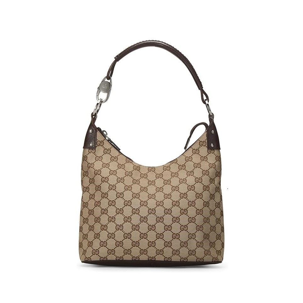 Gucci Pre-Loved Original GG Canvas Hobo, Brown
