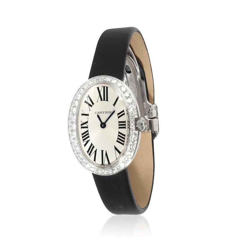 CARTIER Pre-Loved Baignoire Watch, 6.50, 18K White Gold