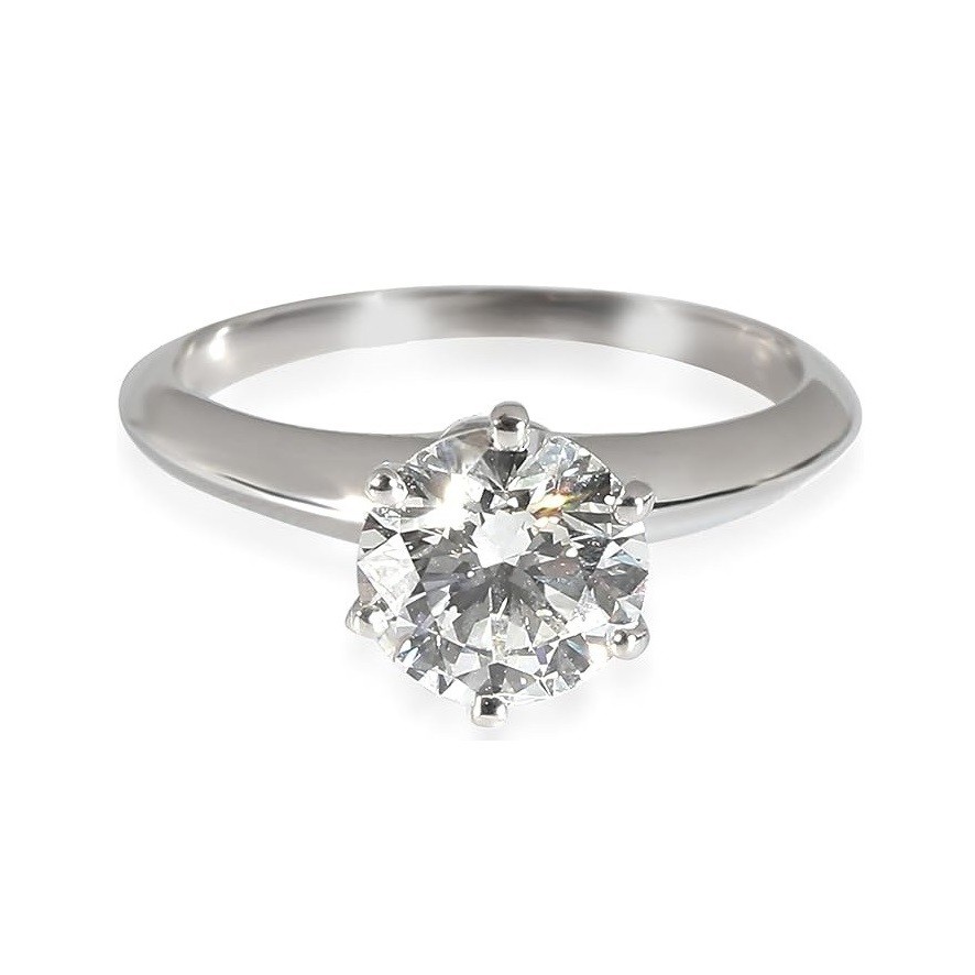 Tiffany & Co. Pre-Loved, Diamond Engagement Ring in Platinum G VS1 1.23 CTW, 5