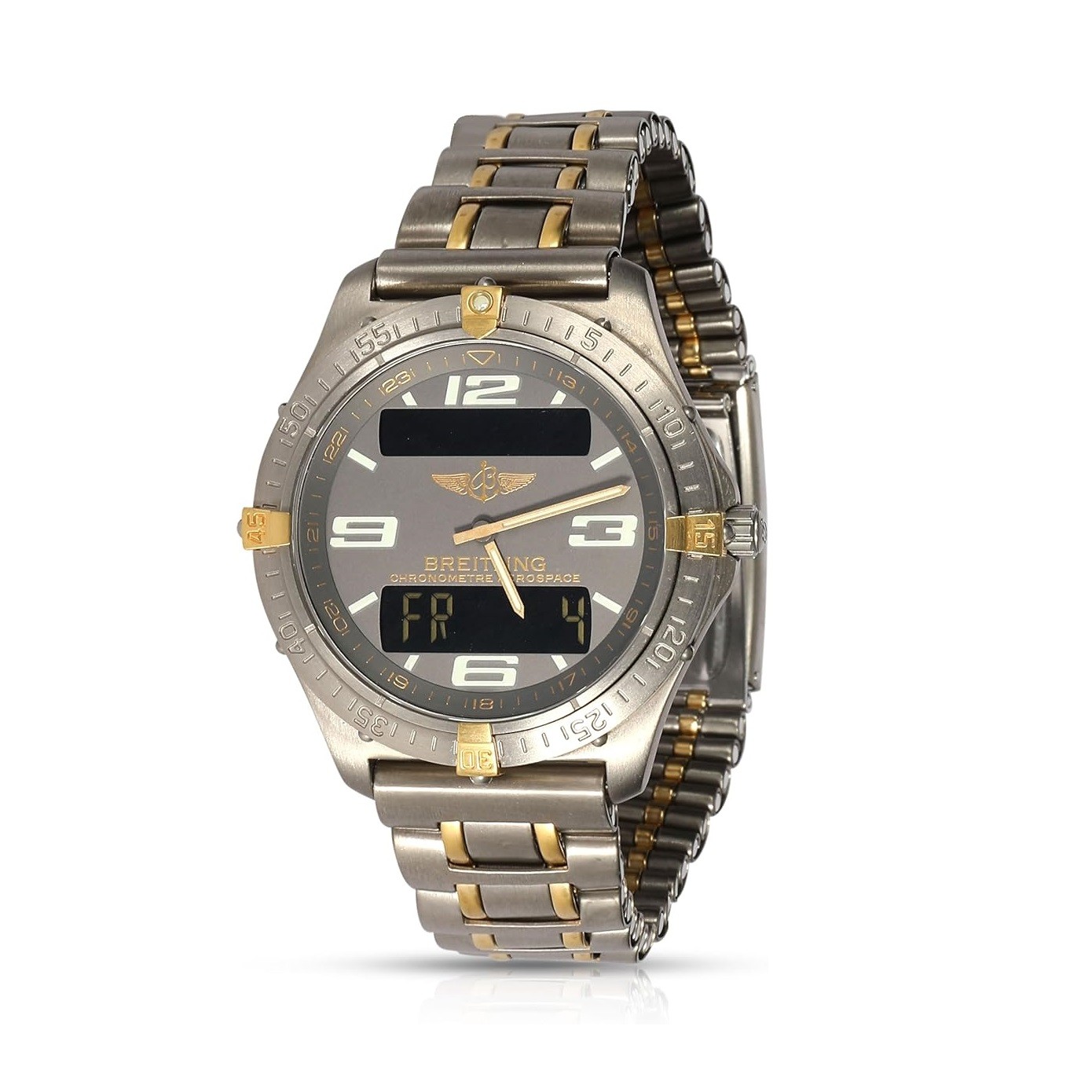 Breitling Pre-Loved, Professional, Aerospace, 7.50, Titanium/Yellow Gold