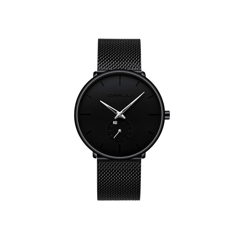 Mens Watches Ultra-Thin Minimalist Waterproof - Fashion Wrist Watch for Men Unisex Dress with Stainless Steel Mesh Band