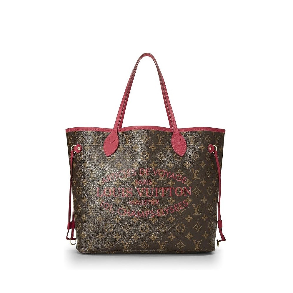 Louis Vuitton Pre-Loved Monogram Canvas Ikat Flower Neverfull MM, Pink
