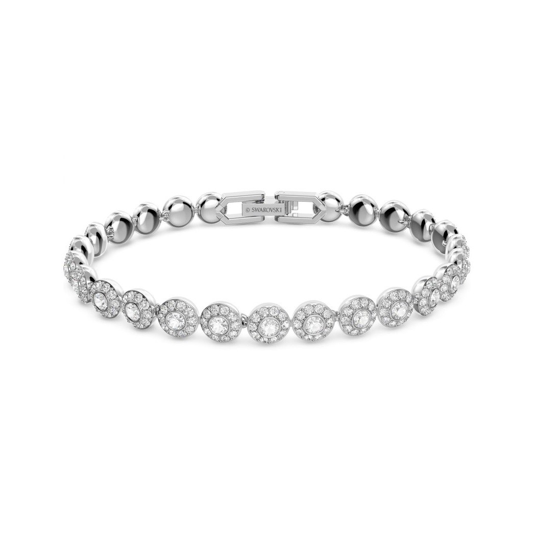 SWAROVSKI Una Angelic Necklace and Bracelet Collection, Clear Crystals on Rhodium Finished Metal