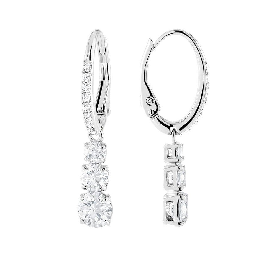 Swarovski Attract Trilogy Crystal Necklace and Earrings Jewelry Collection