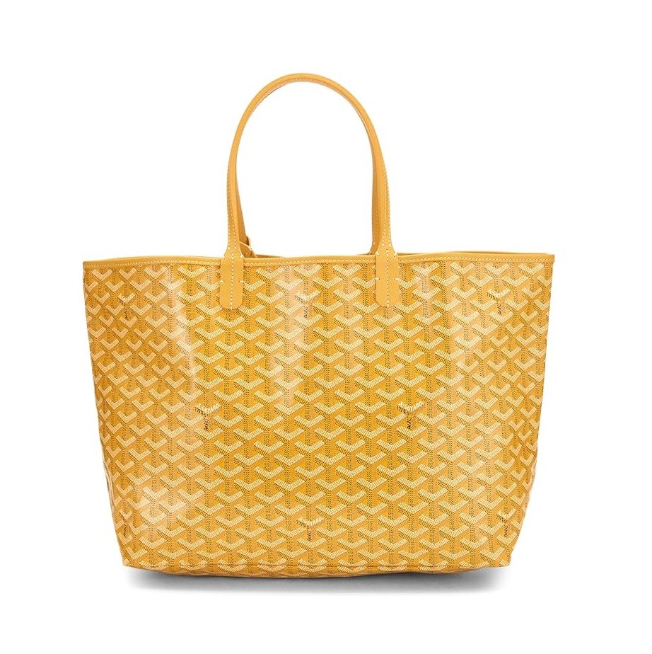 Goyard Pre-Loved Yellow Goyardine Canvas Saint-Louis PM, Yellow