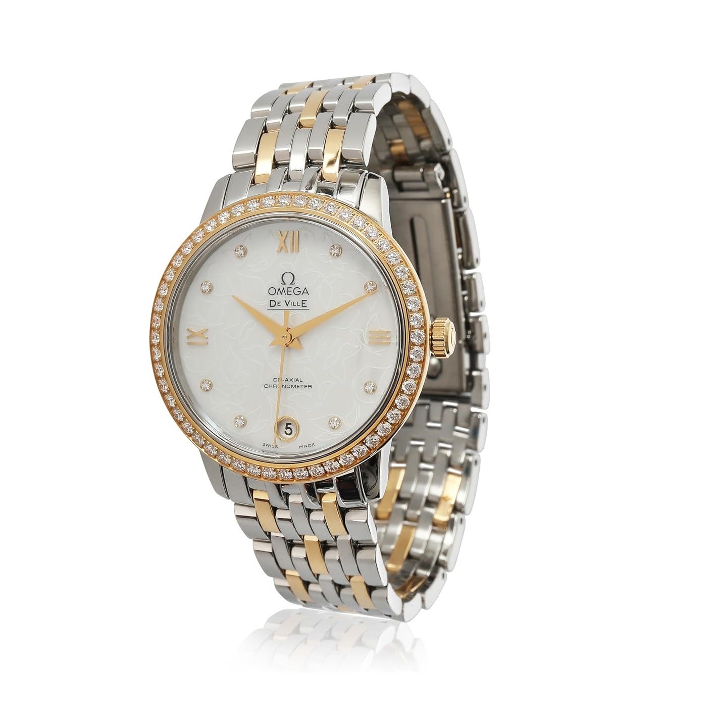 Omega Pre-Loved DeVille Prestige Watch, 6.50, 18KY+SS