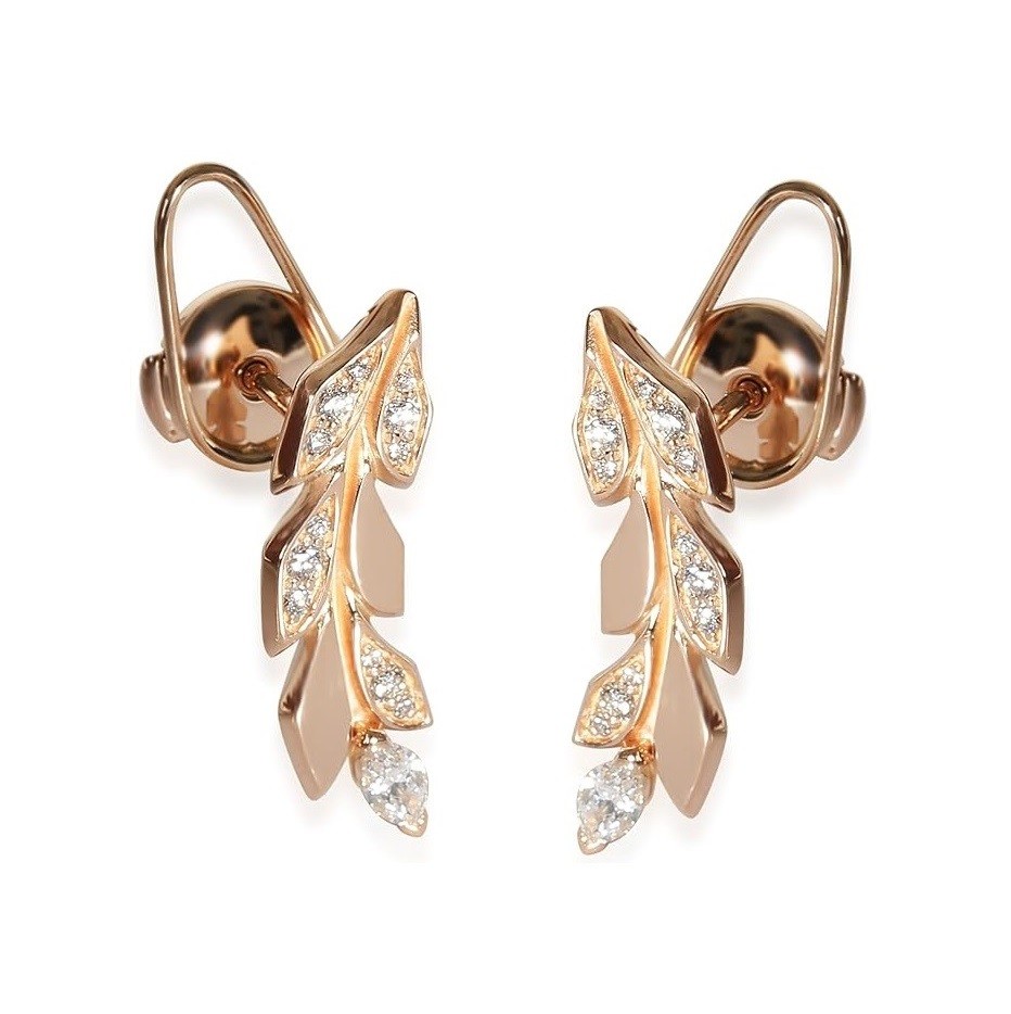 Tiffany & Co. Pre-Loved, Victoria Earrings in 18k Rose Gold 0.33 CTW, 22 mm