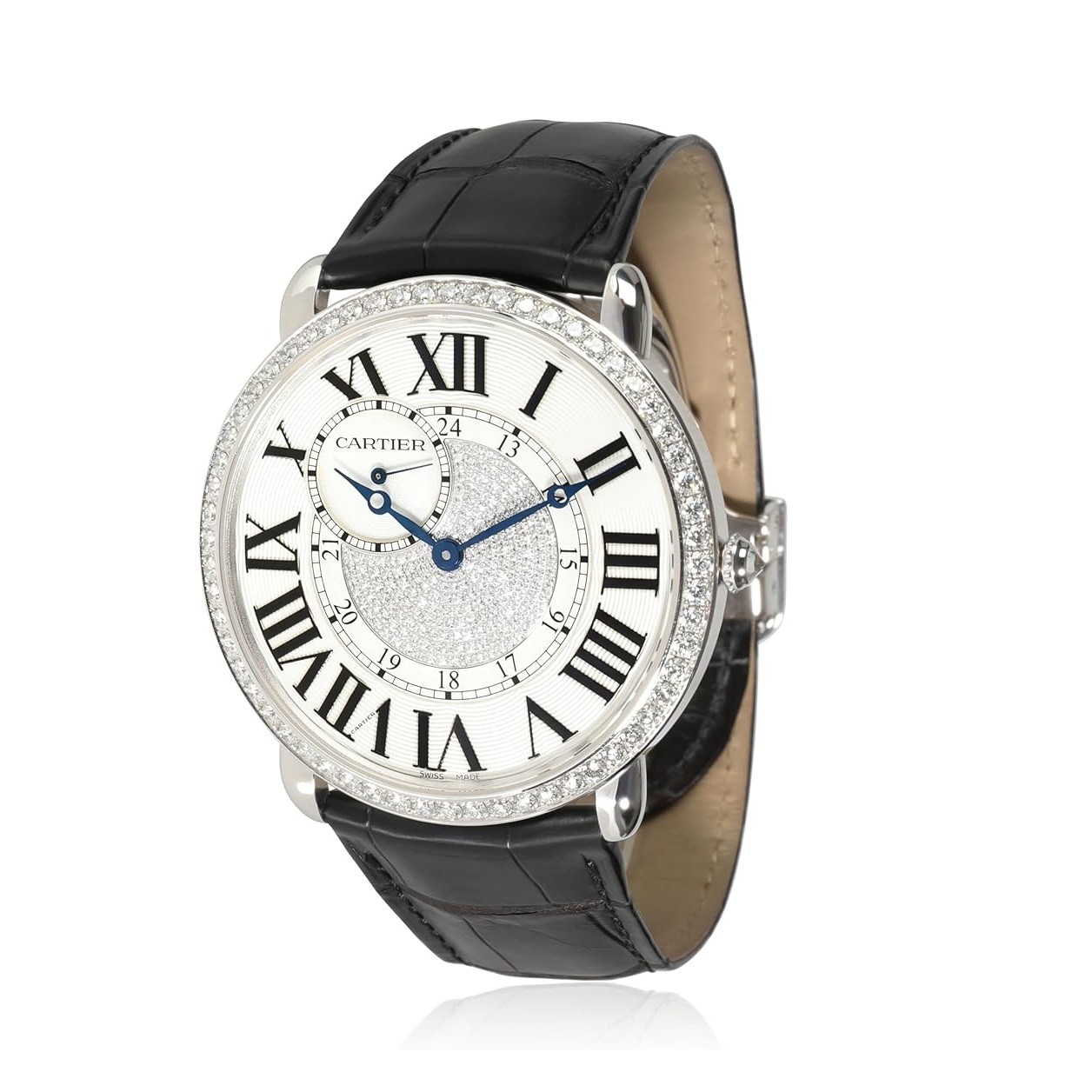 CARTIER Pre-Owned, Ronde Louis Cartier, Ronde Louis Cartier, 7.50, 18 Karat White Gold.