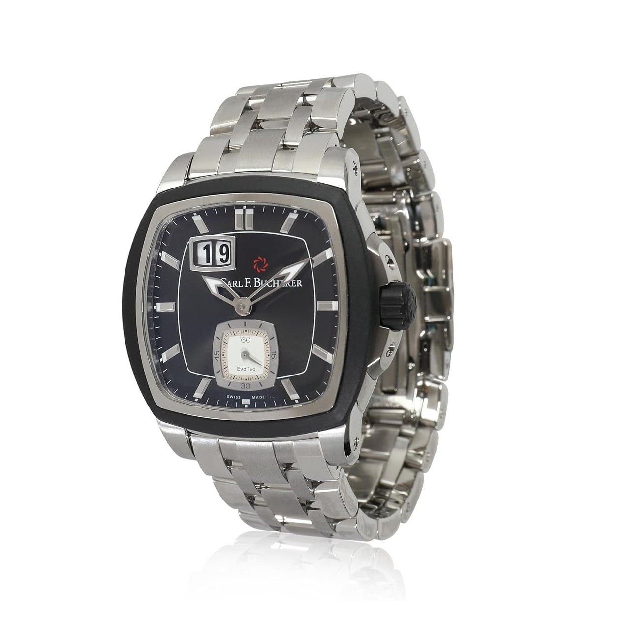 Carl F. Bucherer Pre-Owned Patravi EvoTec, 7.50, Stainless Steel/Rubber.