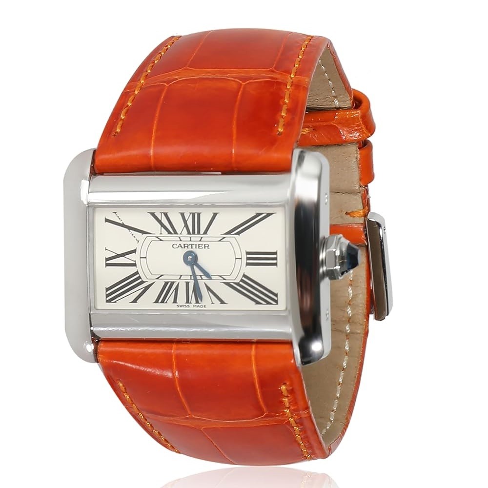 CARTIER Pre-Loved Tank Divan de Cartier Watch, 6.50, Stainless Steel