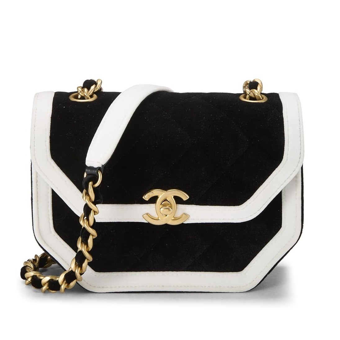 CHANEL Pre-Loved Black Velvet Place Vendome Flap Mini, Multi