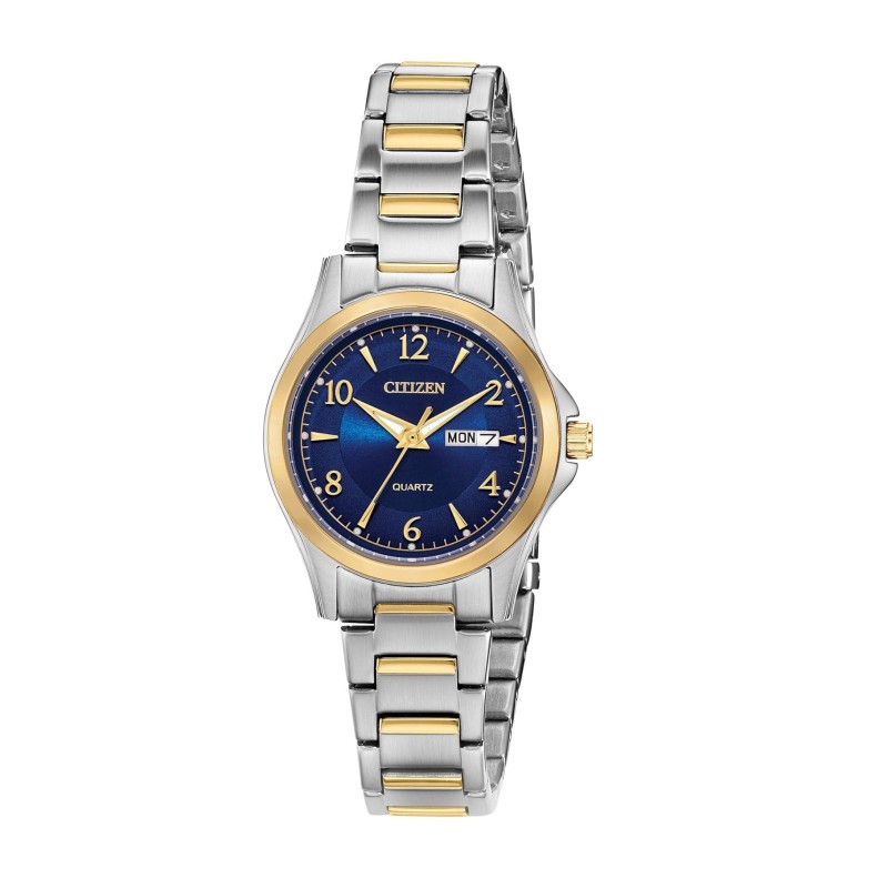 Citizen Quartz Womens Watch, Stainless Steel, Classic, Two-Tone (Model: EQ0595-55L)