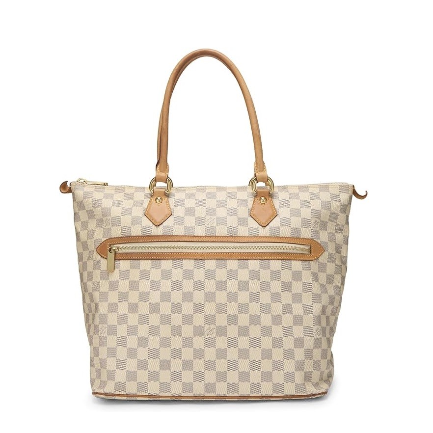 Louis Vuitton Pre-Loved Damier Azur Saleya GM, White