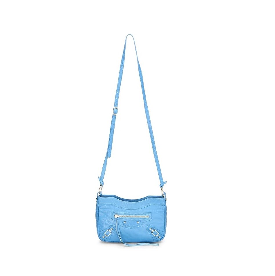 Balenciaga Pre-Loved Blue Agneau Hip Bag, Blue
