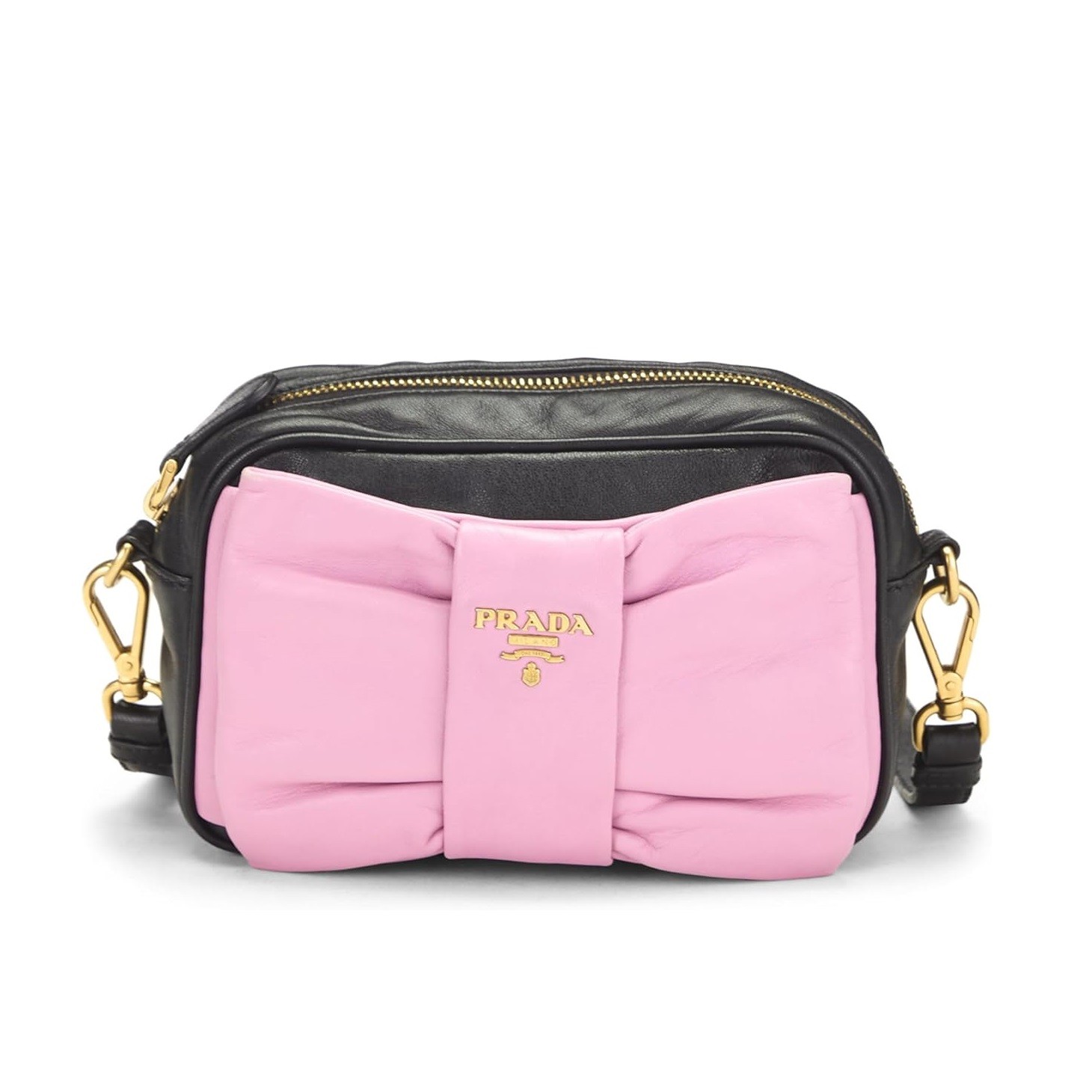 Prada Pre-Loved Multicolor Bow Camera Crossbody Bag Mini, Multi