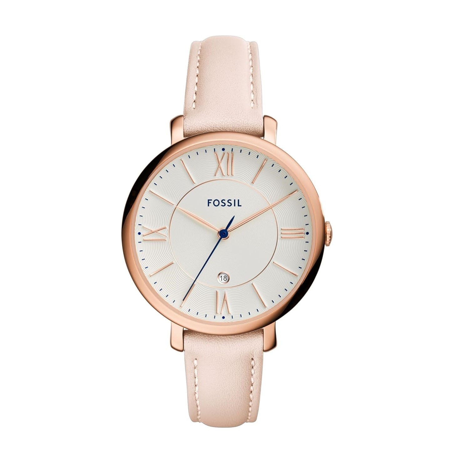 Fossil Jacqueline Women's Watch with Stainless Steel or Leather Band, Analog Watch Display